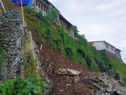 Kondisi Proyek Talud penahan tebing Senilai 1 Miliar yang Ambruk di Kalumata Pantai, Ternate Selatan.(Doc : Beritadetik.id).