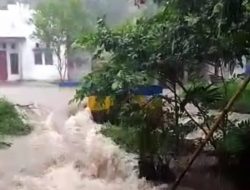 Banjir di Desa Korago Morotai, Senin 18 Juli 2022.