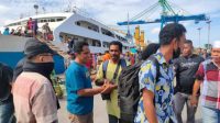 Dua nelayan asal Pulau Morotai tiba di pelabuhan Kota Ternate, (istimeaw).
