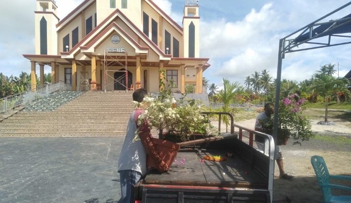 Gereja Jemaat Irene di wilayah Desa Daru Kecamatan Kao Utara, Halmahera Utara, (fic/beritadetik.id).