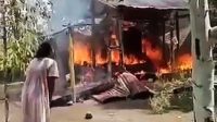 Peristiwa kebakaran rumah kebun menewaskan dua bocah di Galela Selatan, Halmahera Utara, Senin 10 Oktober 2022.(Istimewa).