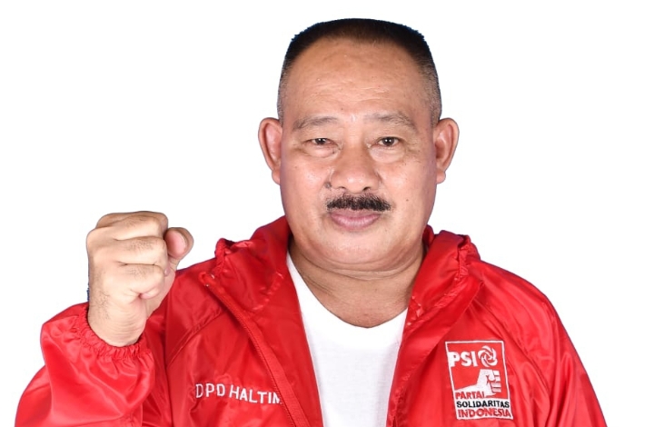 Ketua DPD Partai Solidaritas Indonesia (PSI) Halmahera Timur, Anton Piga. (istimewa).