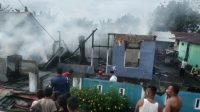 Kebakaran rumah di lingkungan RT 04 RW 02 Kelurahan Jambula, Kecamatan Pulau Ternate, Kota Ternate, Rabu 16 November 2022.(istimewa).