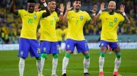 Selebrasi skuad Brasil dalam laga 16 besar Piala Dunia 2022 versus Korea Selatan, Selasa (6/12/2022) (c) AP Photo/Manu Fernandez.