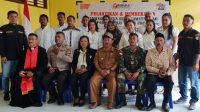 Foto Bersama Anggota Panwaslu Desa Se-Kecamatan Kao, Halmahera Utara usai dilantik.(Foto Fransisko/beritadetik.id).