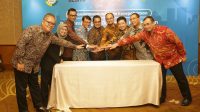 penandatanganan Memorandum of Understanding (MoU) antara IBC dengan 3 (tiga) manufaktur, yakni Gesits, Alva dan Volta di Jakarta pada Selasa (28/3).