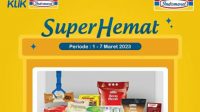 promo belanja ‘Super Hemat’ dari Indomaret periode promosi mulai tanggal 1 sampai dengan 7 Maret 2023.