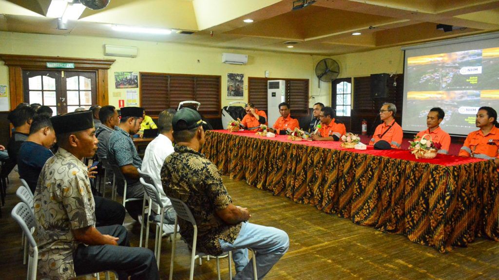 Rapat Koordinasi PT. NHM dengan Stakeholder di 5 Kecamatan Lingkar Tambang, Rabu (19/04/2023).