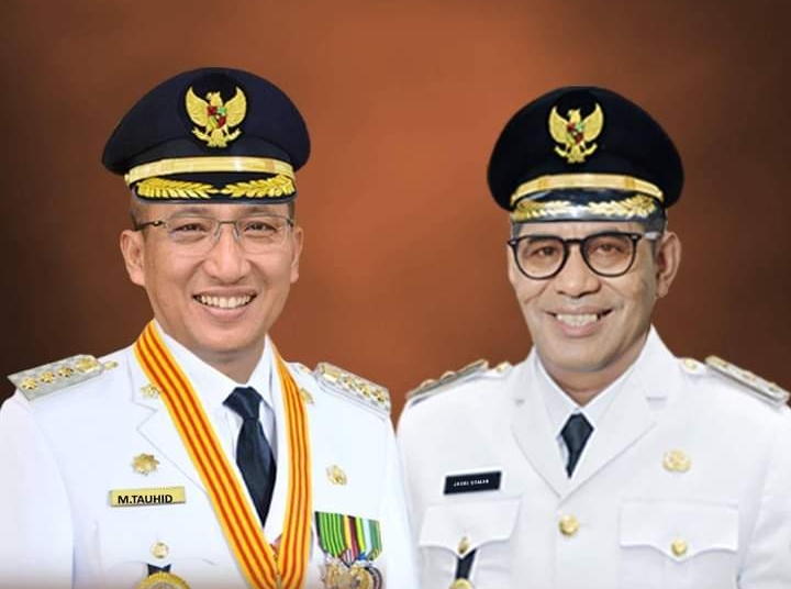 Wali Kota dan Wakil Wali Kota Ternate, M. Tauhid Soleman dan Jasri Usman.(Istimewa).