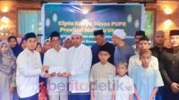 Dinas PUPR Maluku Utara saat menyantuni anak yatim piatu di Kota Ternate, Jumat 7 April 2023.(Doc : Forum Media Sofifi/beritadetik.id).
