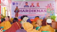 Kadis Pendidikan Kota Ternate Muslim Gani saat membuka acara lomba budaya daerah tingkat sekolah di Ternate, Selasa 23 Mei 2023.(Foto : Beritadetik.id).