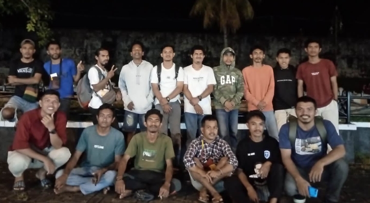 Mahasiswa Halmahera Barat di Kota Ternate saat gelar rapat konsolidasi, Sabtu akhir pekan lalu. (Istimewa).