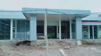 Proyek renovasi gedung Neonatal Intensive Care Unit atau NICU RSUD Jailolo.(Foto : Nia/Beritadetik.id).