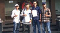 Aktivis Mahasiswa Maluku Utara di Jakarta saat laporkan kasus OTK teror warga di Hutan Halmahera ke Mabes Polri dan Komisi III DPR-RI, Selasa 27 Juni 2023.(Foto : Ist).