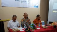 Kapolsek Tobelo, IPTU Anwar Sabari S.H. saat menyampaikan sambutannya pada kegiatan Sosialisasi Pencegahan Terorisme dan Paham Radikalisme di Lingkungan Kerja UP3 Tobelo