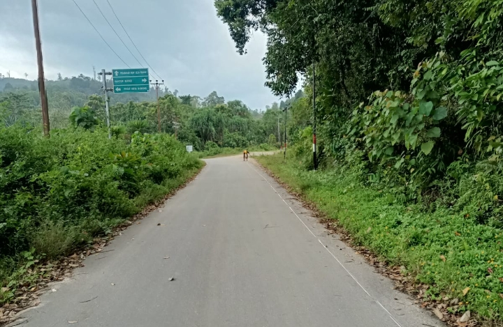Ruas jalan Kramat-Bobong, Kecamatan Taliabu Barat, Pulau Taliabu.(Doc : Beritadetik.id).