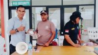 Tim Hukum SBGN Halmahera Utara, saat ajukan Somasi terkait masalah PHK karyawan PT. Nico.(Ist).