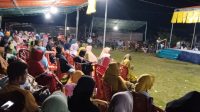 Ketua DPD II Partai Golkar Halteng, Sakir Ahmad saat mengajak warga Kluting Jaya, Weda Selatan menangkan Cagub Malut Aliong Mus-Sahril.(Beritadetik.id).