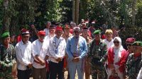 Wakil Bupati Kabupaten Halmahera Utara, Kasman Hi. Ahmad saat pimpin Upacara HUT Kemerdekaan RI ke-80 di Puncak Toligoda, Minggu 17 Agustus 2025.(Foto : Maikel Sumtaki/beritadetik.id).