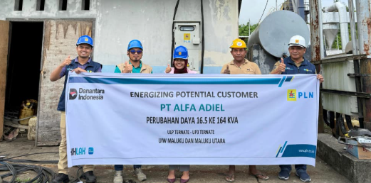 Melalui Unit Pelaksananya, PLN Unit Pelaksana Pelayanan Pelanggan (UP3) Ternate bersama Unit Layanan Pelanggan (ULP) Ternate Selatan, PLN berhasil melakukan penyalaan