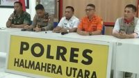 Bupati Kabupaten Halmahera Utara, Piet Hein Babua saat memberikan keterangan pers.(Dok : Maikel/beritadetik.id).