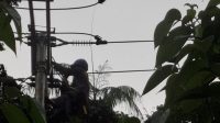 PLN ULP Namlea mengintensifkan upaya pemulihan gangguan kelistrikan yang terjadi di wilayah Kabupaten Buru pada Sabtu (17/5) akibat cuaca ekstrem.(dok : PLN).