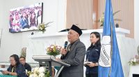 Ketua Sinode Gereja Masehi Injili di Halmahera (GMIH) Jalan Kemakmuran, Pdt. Dr. Demianus Ice, M.Th., menyampaikan sambutan.(Istimewa).