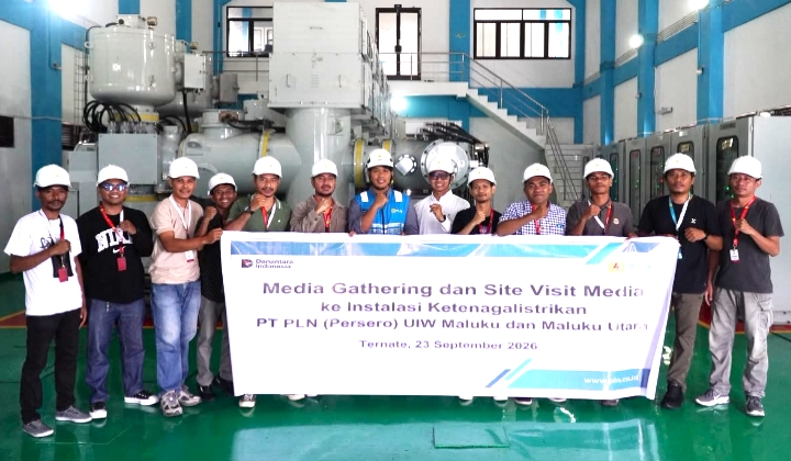 Media Gathering dan Site Visit Ketenagalistrikan ke Unit Layanan Transmisi dan Gardu Induk (ULTG) Ternate.