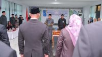 Sebelas pejabat Eselon II di lingkungan Pemerintah Kota (Pemkot) Ternate, saat dilantik dilantik dan diambil sumpah oleh Wali Kota Hi. M. Tauhid Soleman, Kamis (1/10/2026).