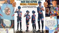 Perwakilan empat Atlet Ternate Inline Skate kategori Standar dan Speed saat mengikuti Championship (EIRC) wilayah Indonesia Timur di Kota Makassar.(Doc : beritadetik.id).